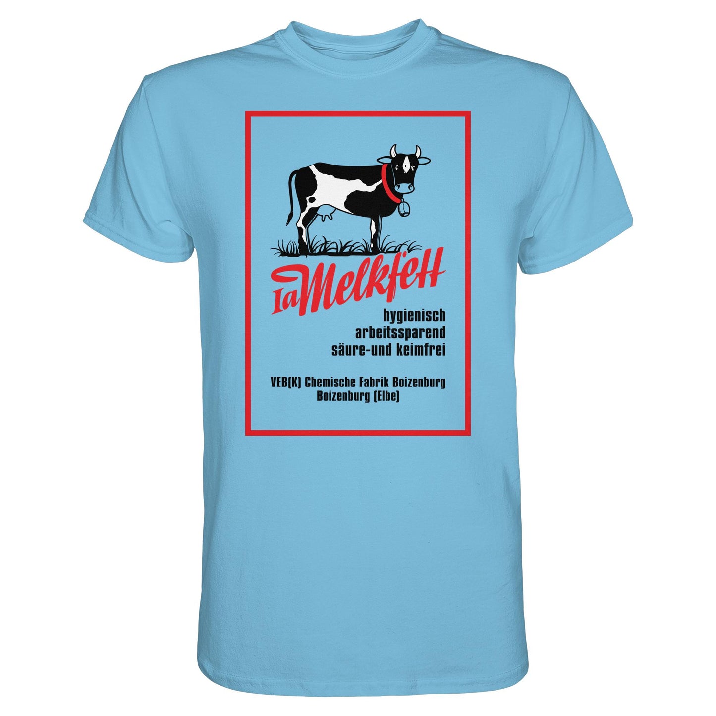 DDR Ostalgie Shirt Unisex • 1A MELKFETT - VEB BOIZENBURG