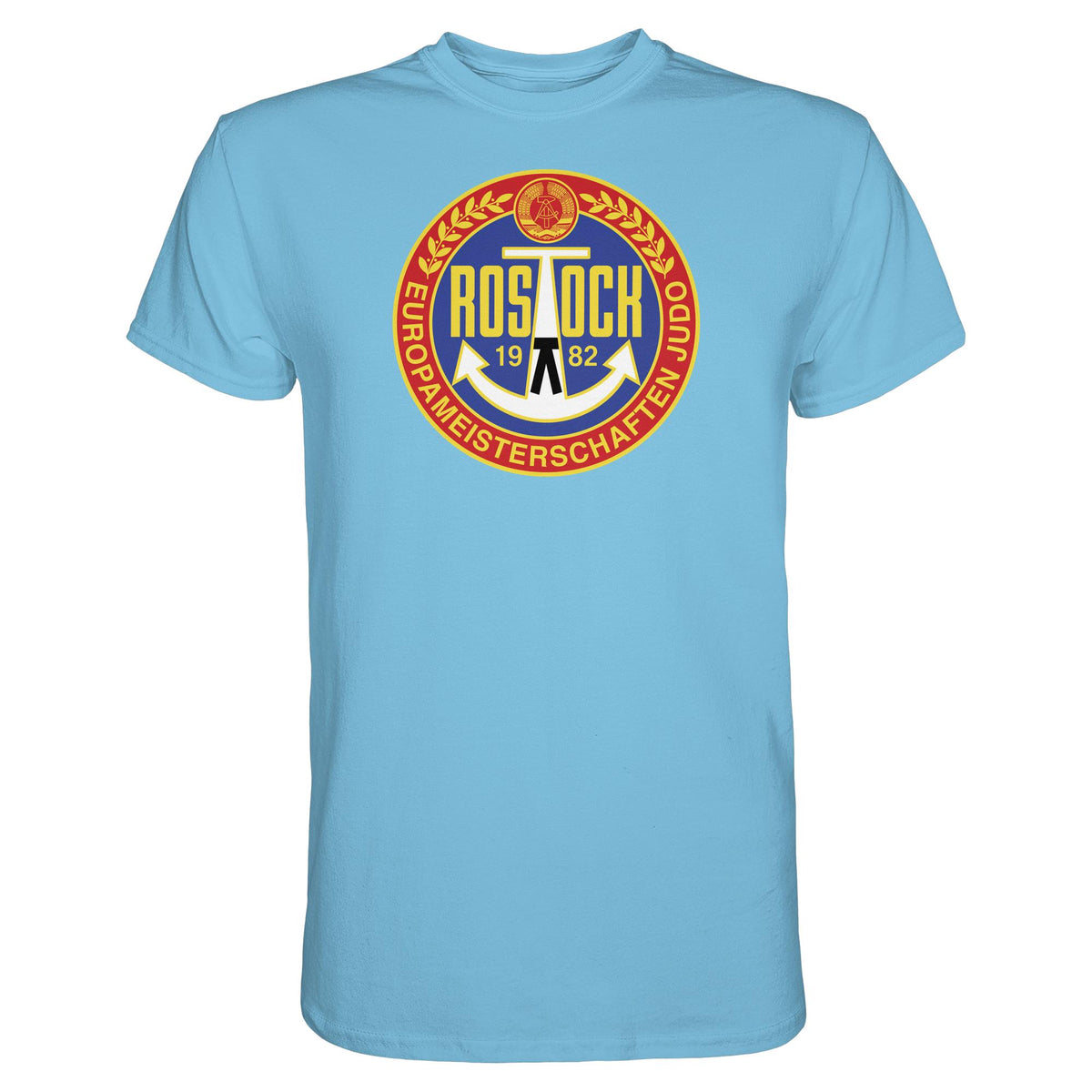 DDR Ostalgie Shirt Unisex • EUROPAMEISTERSCHAFTEN IM JUDO - ROSTOCK 1982