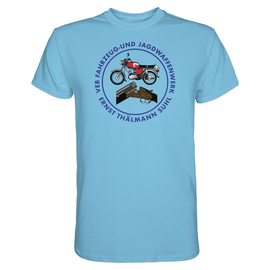 DDR Ostalgie Shirt Unisex • VEB SUHL ERNST-THÄLMANN-WERK (LOGO 1980ER) - Premium Shirt