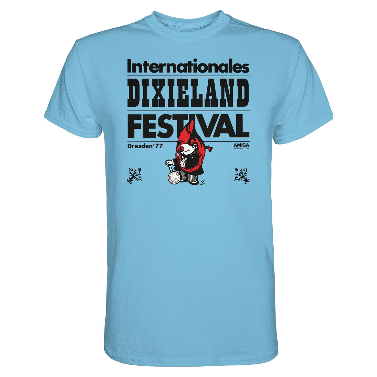 DDR Ostalgie Shirt Unisex • INTERNATIONALES DIXIELAND FESTIVAL DRESDEN 1977