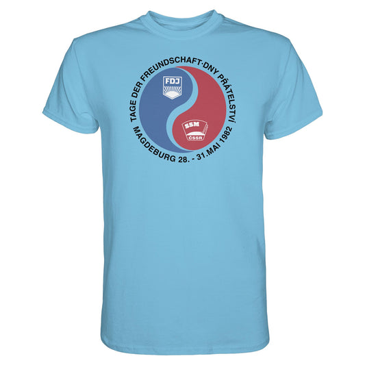 DDR Ostalgie Shirt Unisex • TAG DER FREUNDSCHAFT MAGDEBURG 1982 DDR-CSSR