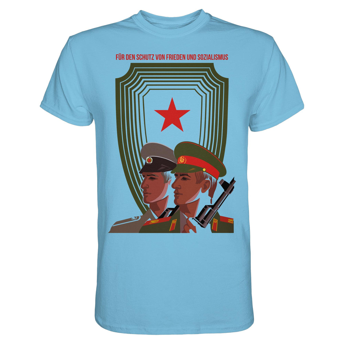 DDR Ostalgie Shirt Unisex • NVA UND CA - FÜR DEN SCHUTZ VON FRIEDEN