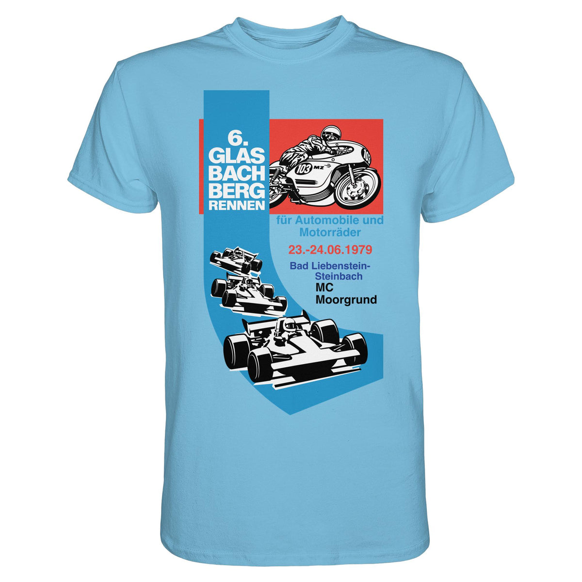 DDR Ostalgie Shirt Unisex • 6. GLASBACHBERGRENNEN 1979