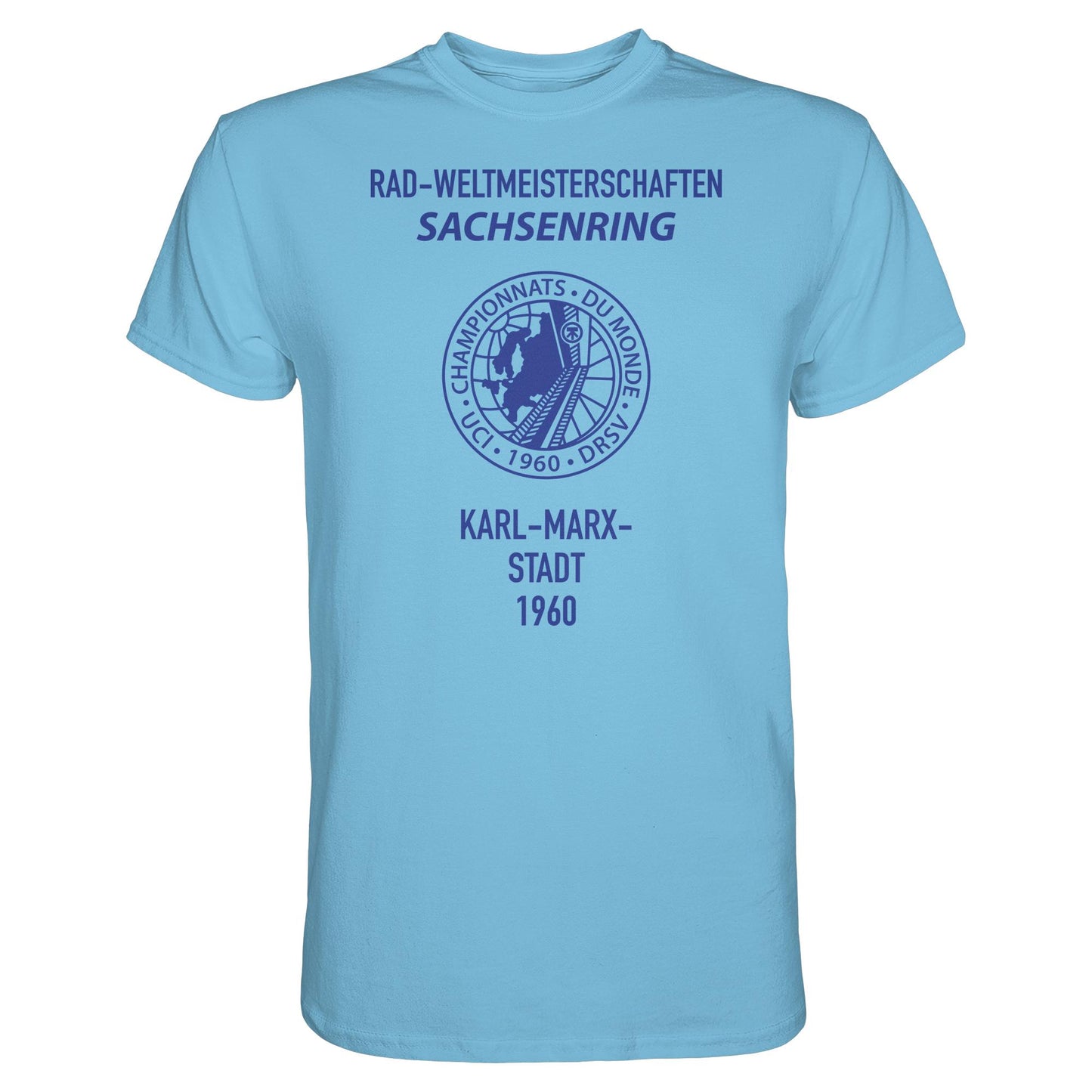 DDR Ostalgie Shirt Unisex • RADWELTMEISTERSCHAFTEN SACHSENRING, KARL-MARX-STADT 1960