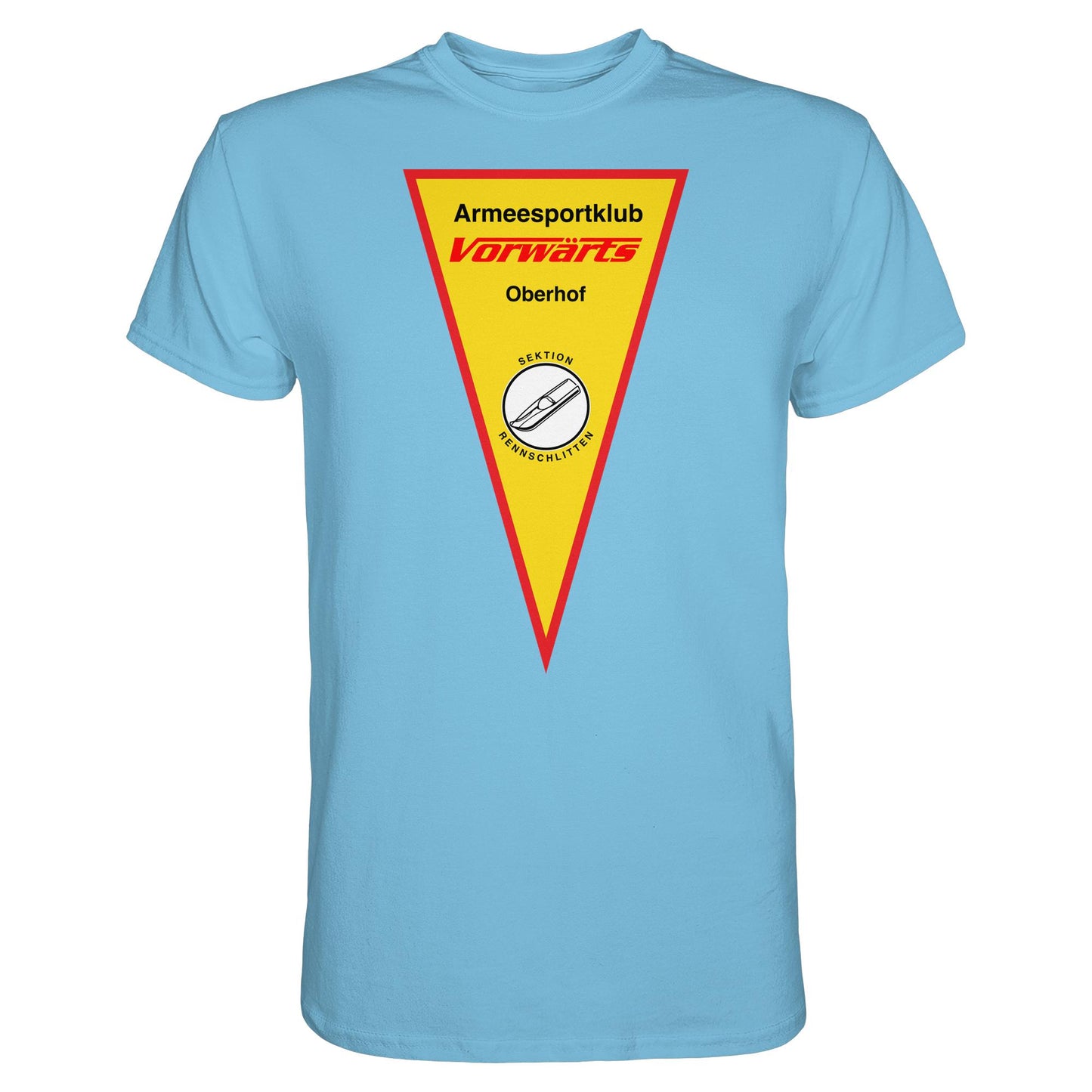 DDR Ostalgie Shirt Unisex • ARMEESPORTKLUB VORWÄRTS OBERHOF - RENNSCHLITTEN