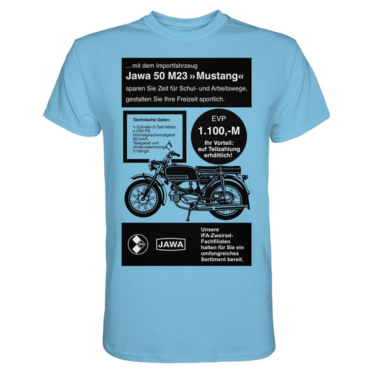 DDR Ostalgie Shirt Unisex • JAWA 50 M23 (ORIGINAL-PLAKAT)