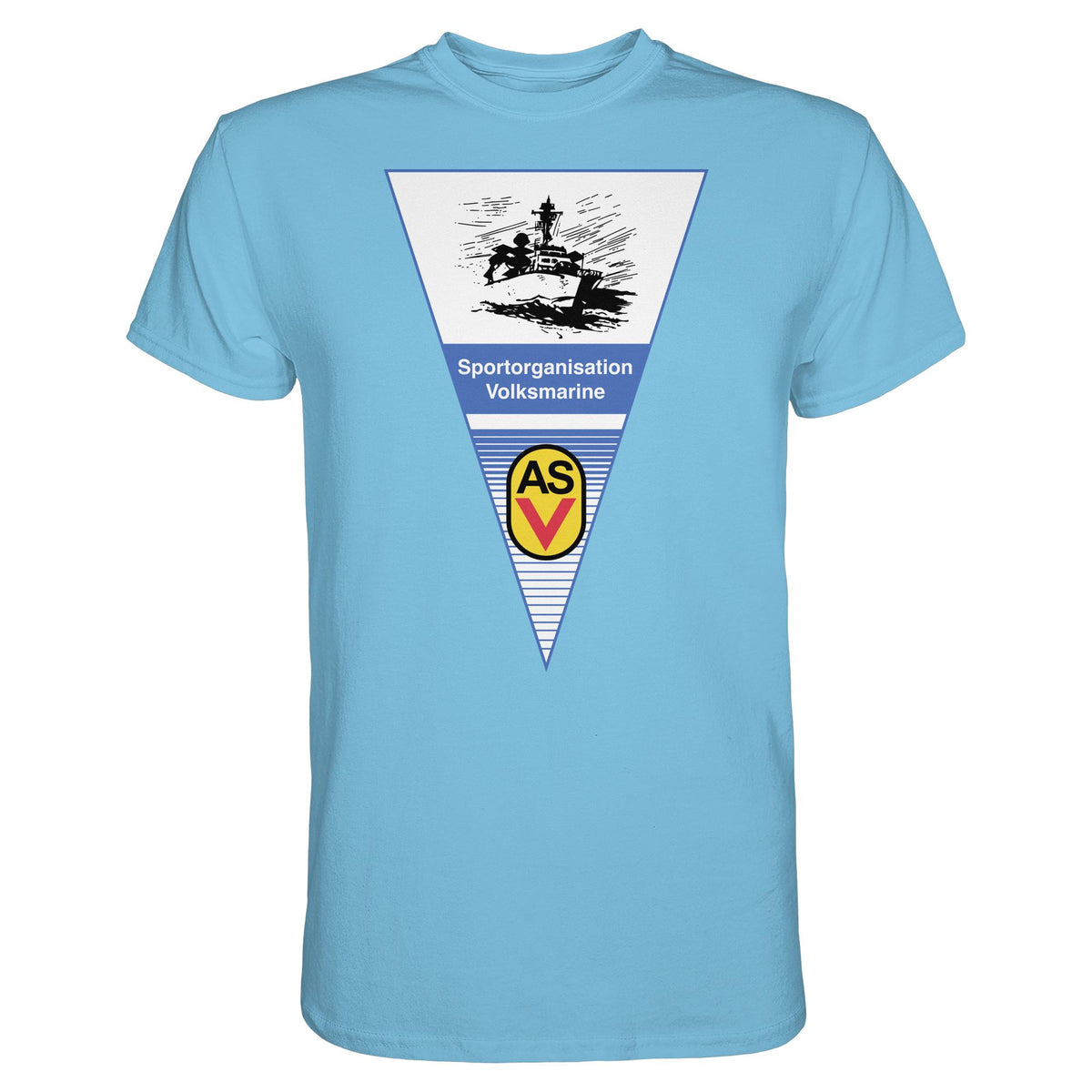 DDR Ostalgie Shirt Unisex • ASV SPORTORGANISATION VOLKSMARINE