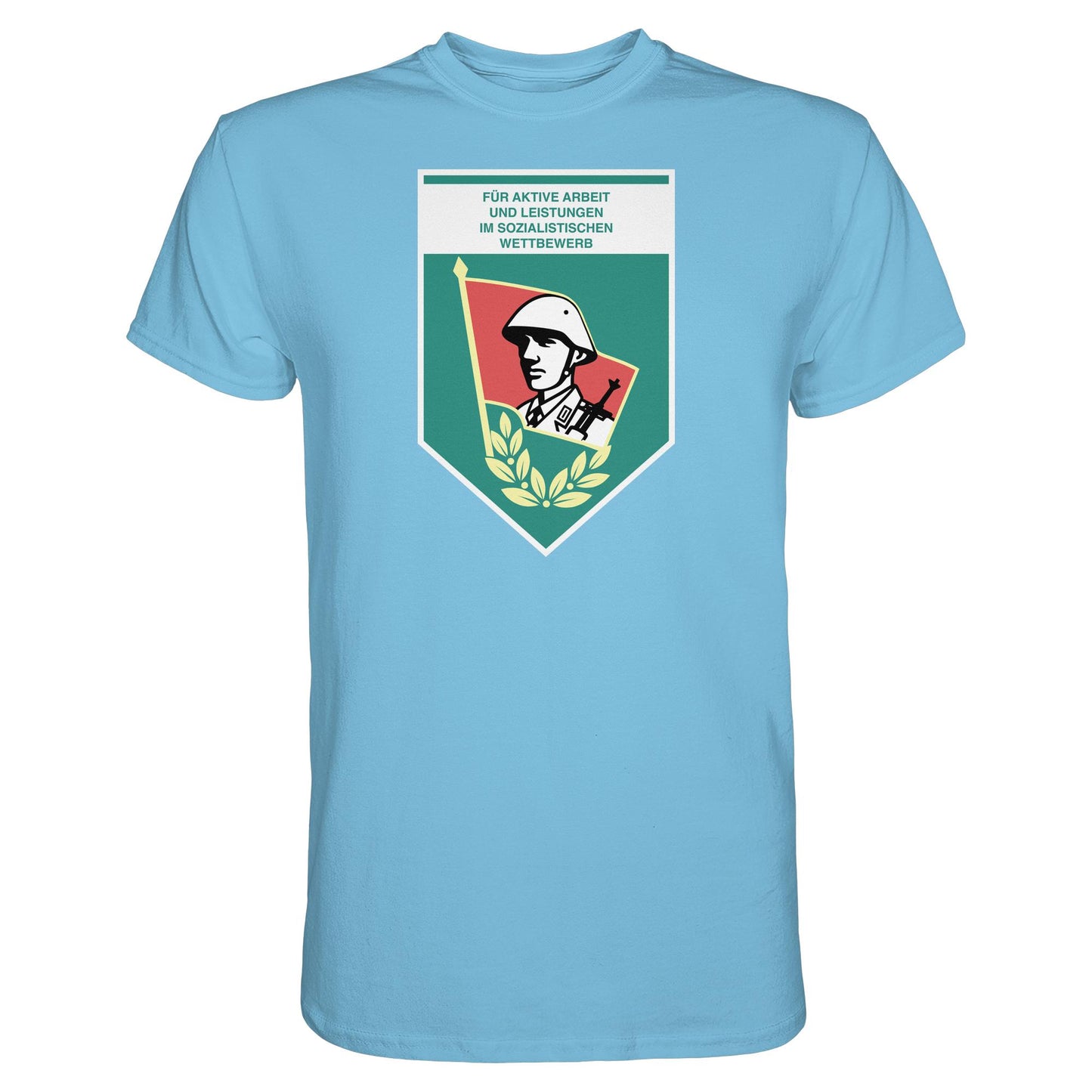 DDR Ostalgie Shirt Unisex • FÜR AKTIVE LEISTUNG UND ARBEIT (ORIGINAL WIMPEL)