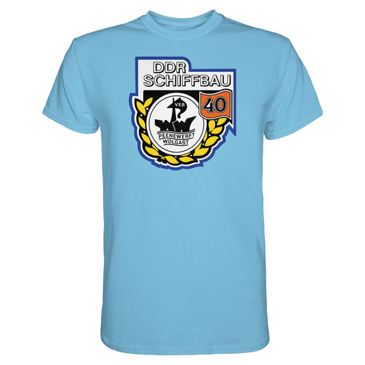 DDR Ostalgie Shirt Unisex • VEB PEENEWERFT WOLGAST, DDR SCHIFFBAU