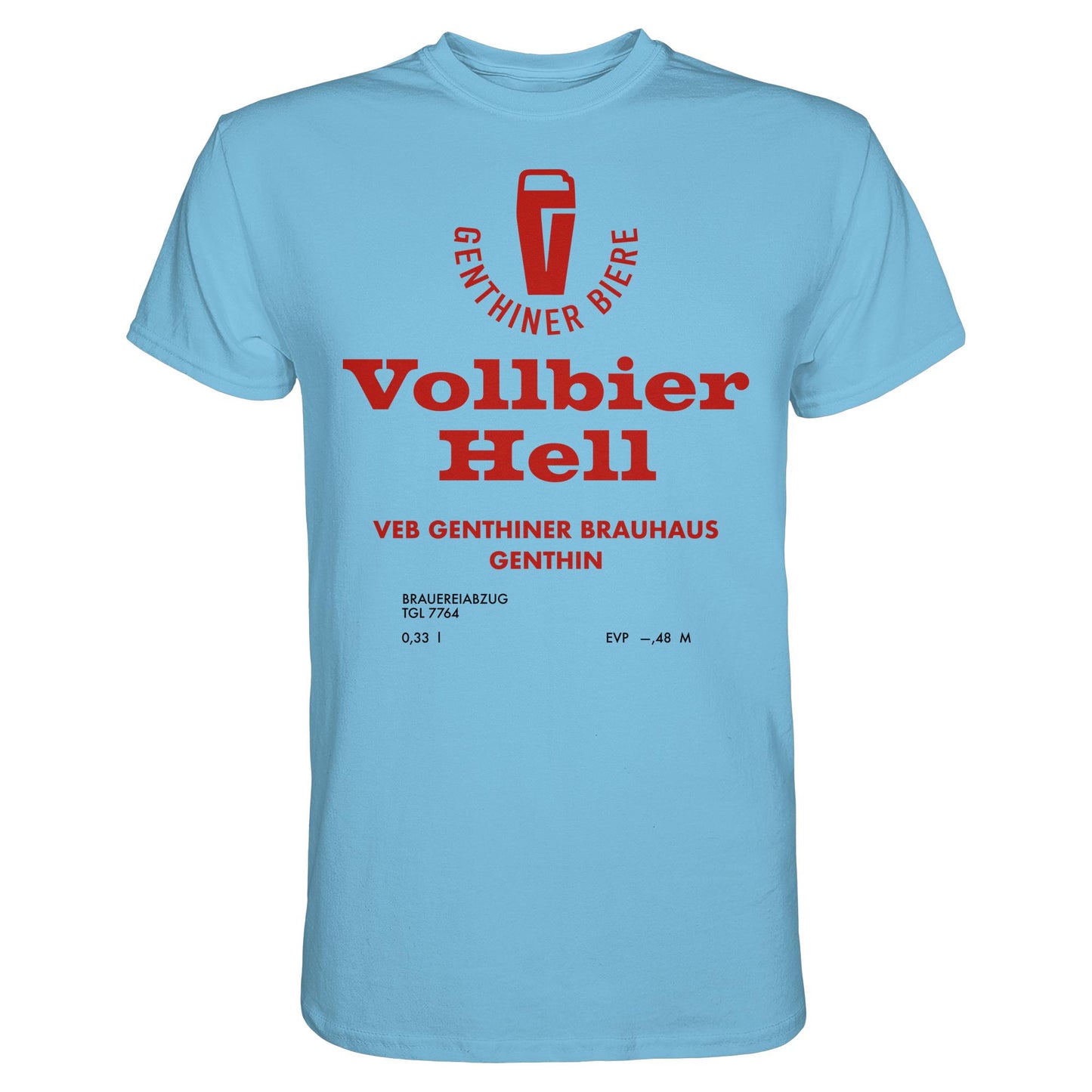 DDR Ostalgie Shirt Unisex • VEB GENTHINER BRAUHAUS