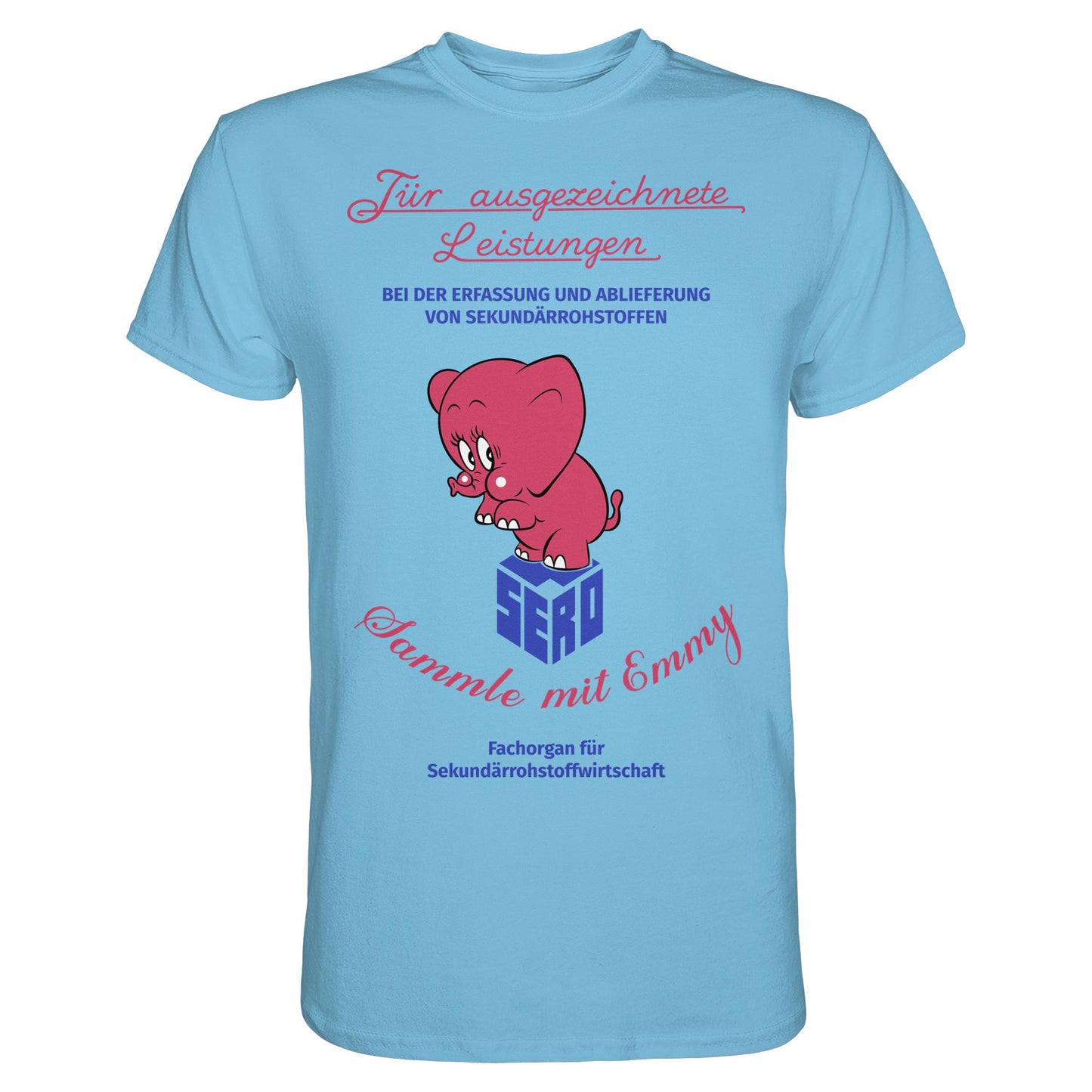 DDR Ostalgie Shirt Unisex • FÜR AUSGEZEICHNETE LEISTUNGEN - SERO EMMY (ORIGINAL-WIMPEL)