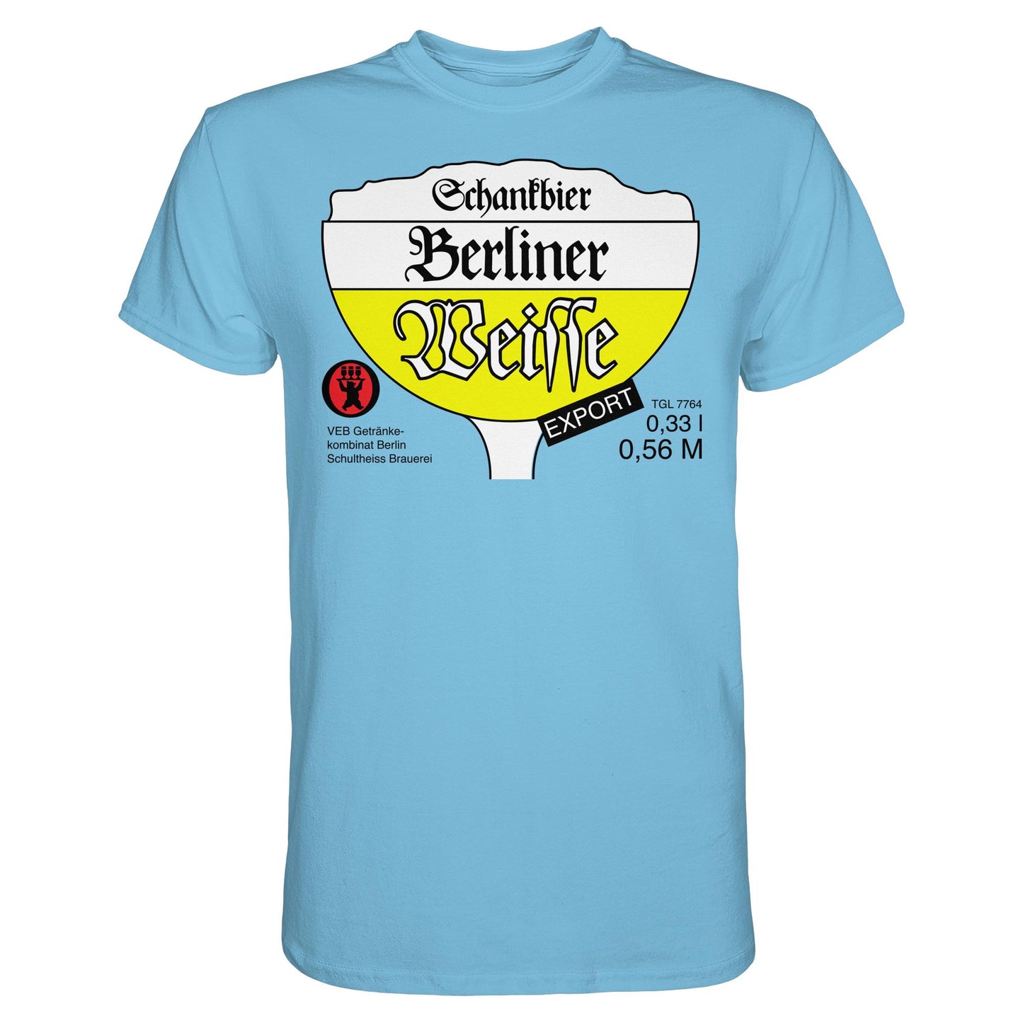 DDR Ostalgie Shirt Unisex • BERLINER WEISSE - VEB GETRÄNKEKOMBINAT BERLIN