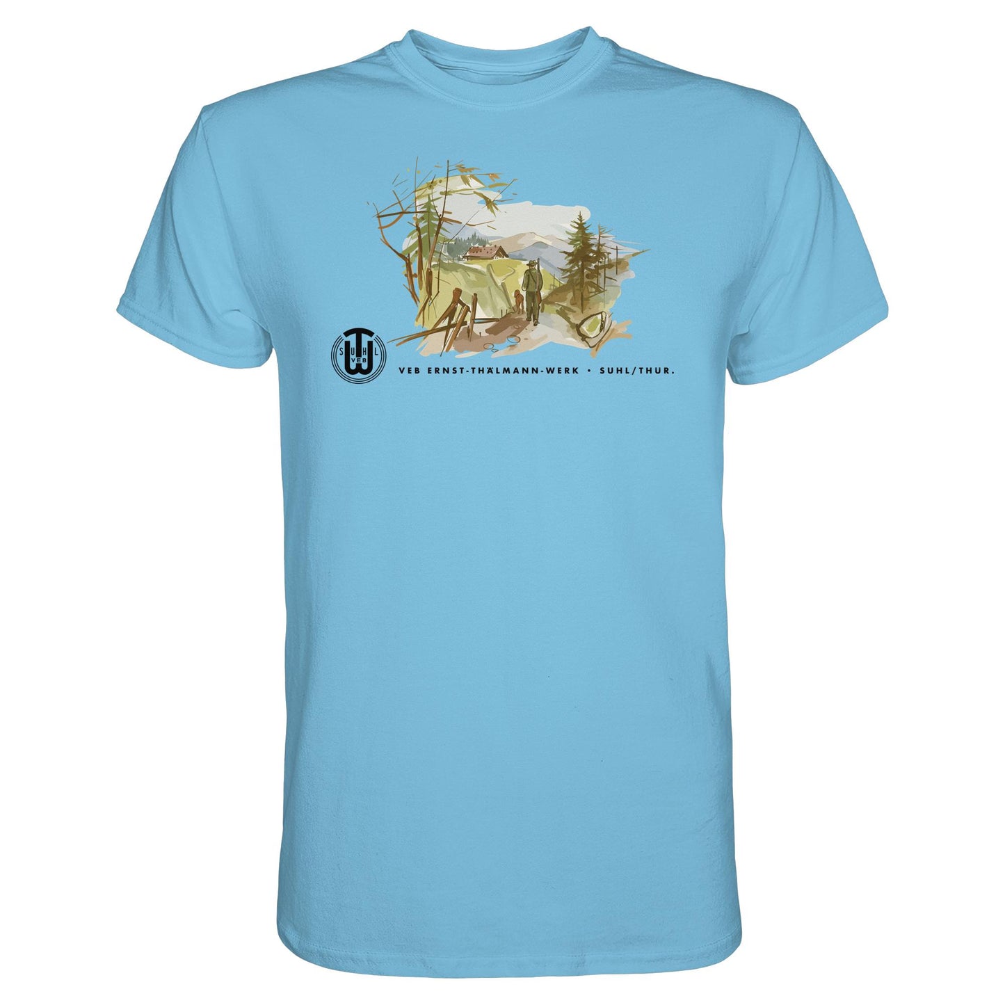 DDR Ostalgie Shirt Unisex • VEB SUHL ERNST-THÄLMANN-WERK (ORIGINAL-PROSPEKT)