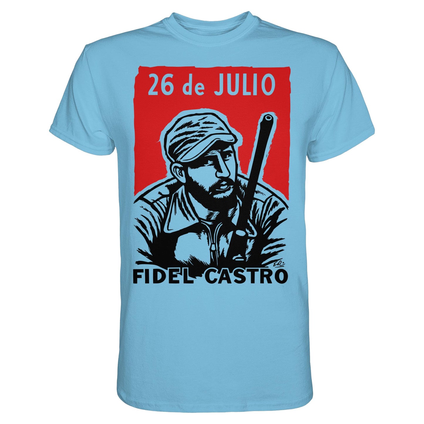 DDR Ostalgie Shirt Unisex • FIDEL CASTRO - BEWEGUNG DES 26. JULI