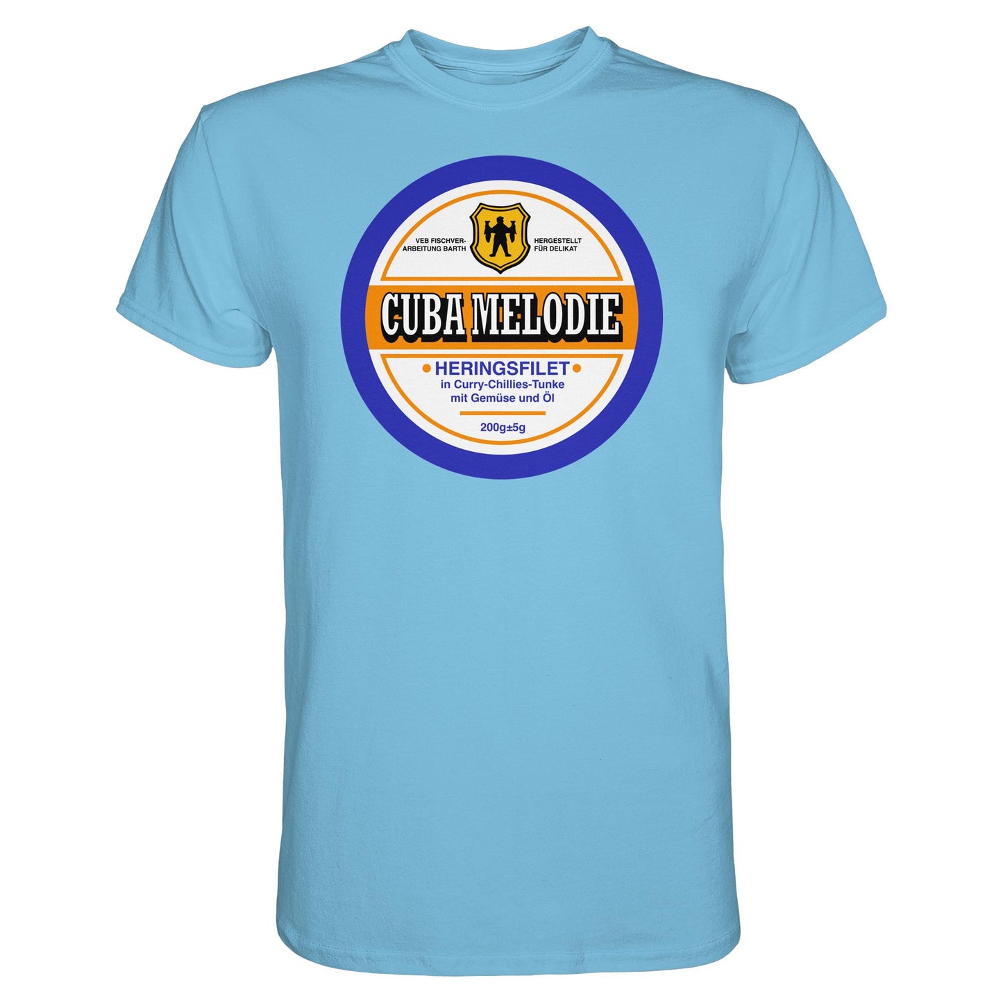 DDR Ostalgie Shirt Unisex • CUBA MELODIE HERINGSFILET - VEB FISCHVERARBEITUNG BARTH