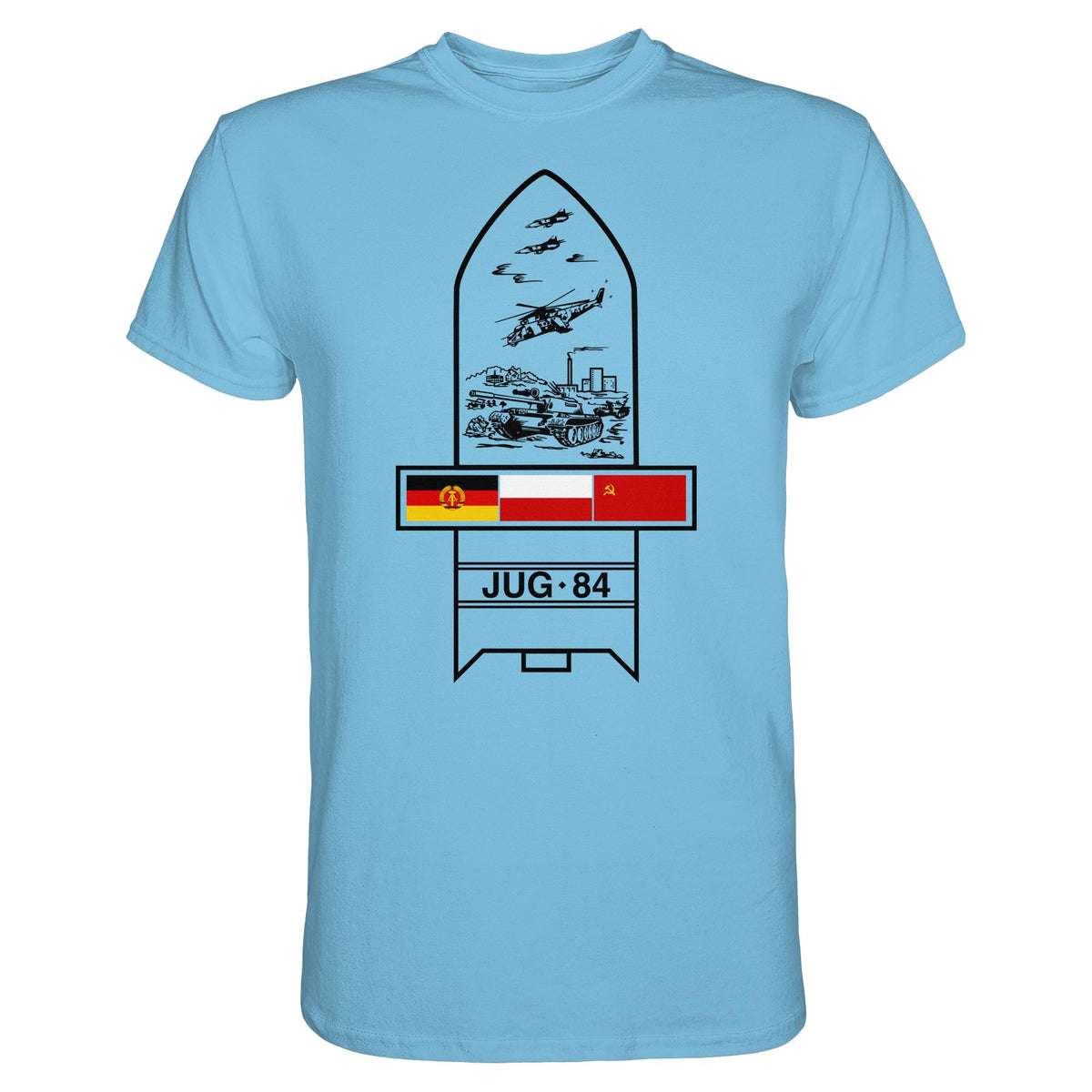 DDR Ostalgie Shirt Unisex • JUG-84 MANÖVER - SOWJETUNION, POLEN, DDR