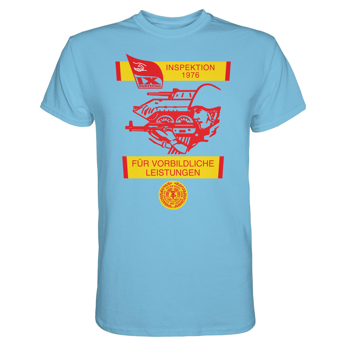 DDR Ostalgie Shirt Unisex • NVA - WIMPEL FÜR VORBILDLICHE LEISTUNGEN 1976