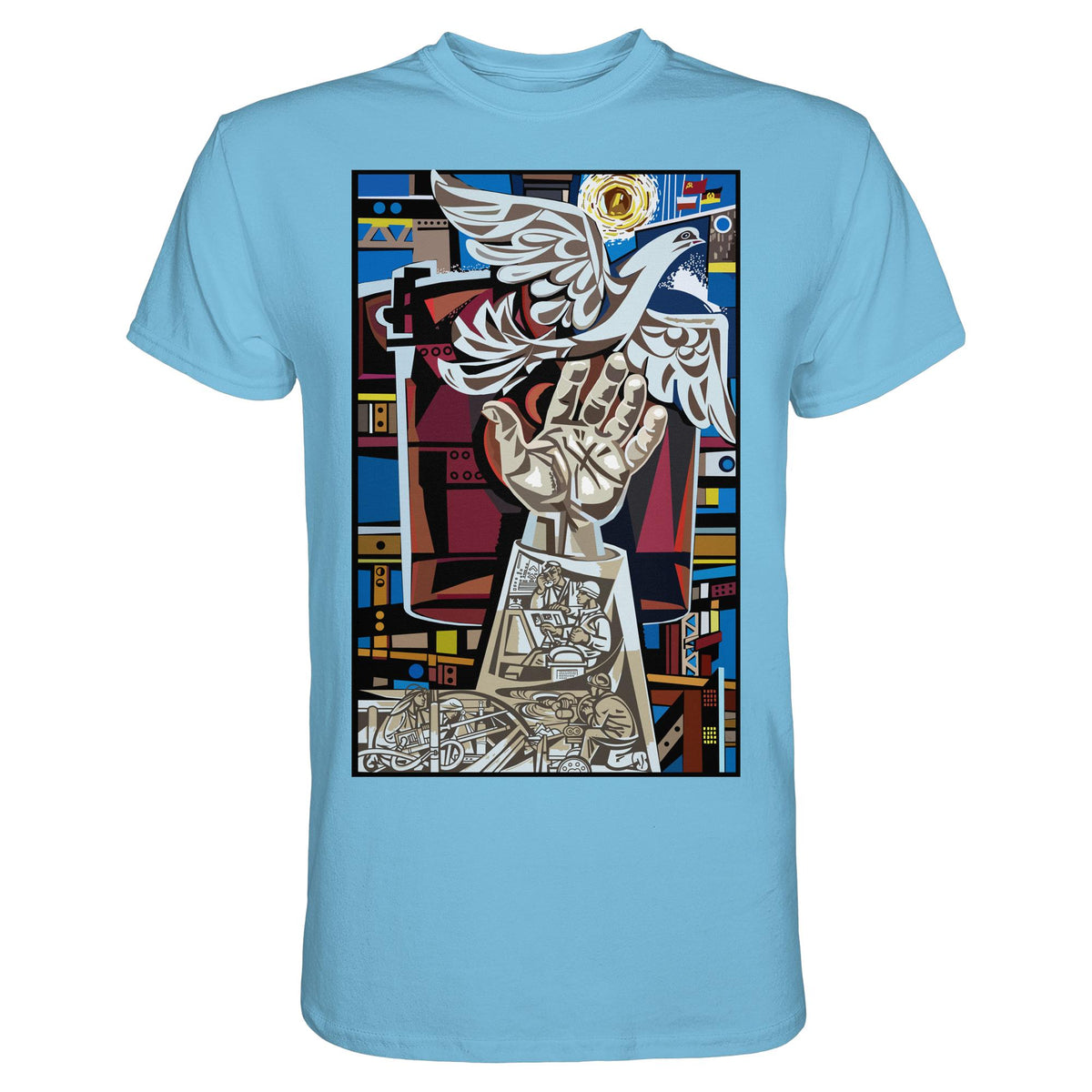 DDR Ostalgie Shirt Unisex • WALTER WOMACKA - MOSAIK MAGISTRALE EISENHÜTTENSTADT (1965)