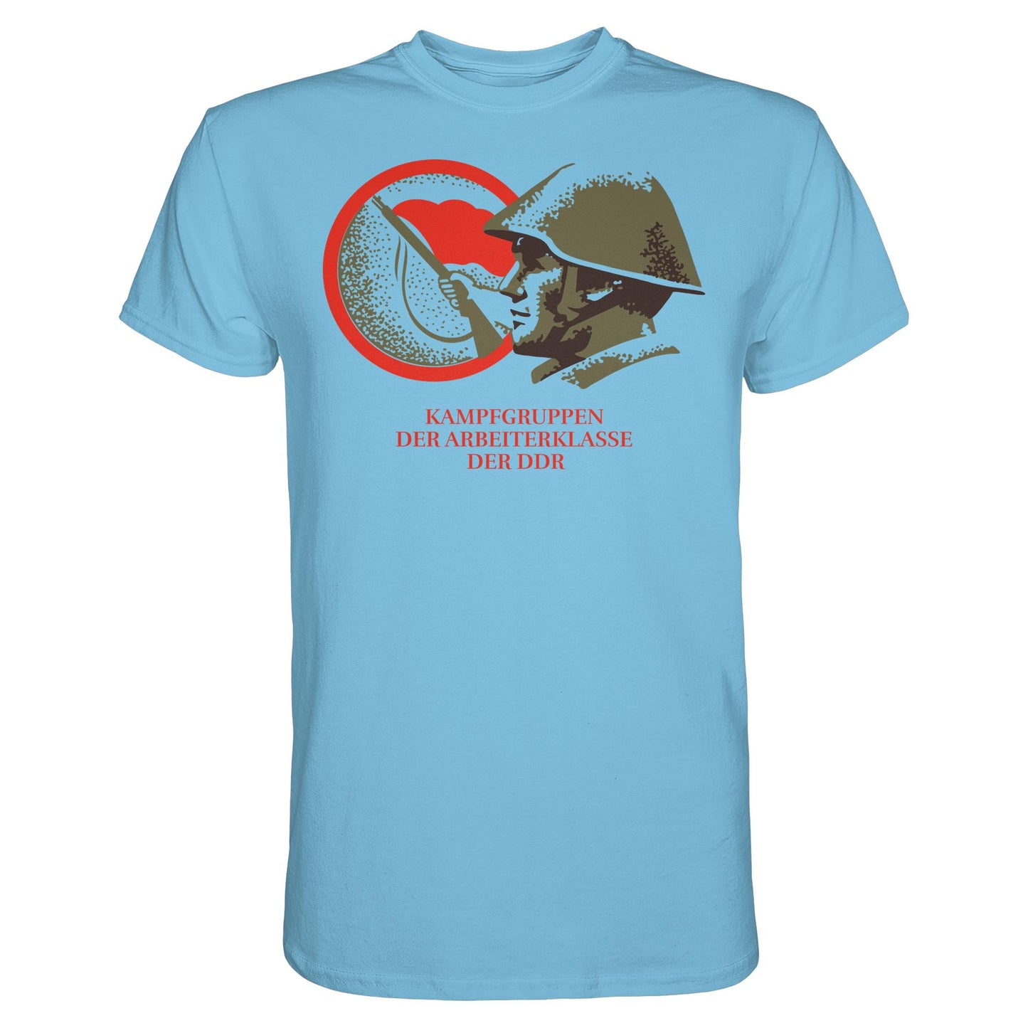 DDR Ostalgie Shirt Unisex • KAMPFGRUPPEN DER ARBEITERKLASSE (ORIGINAL BRIEFMARKE)