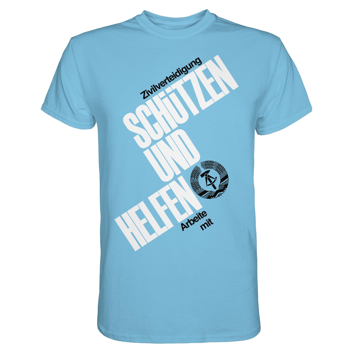 DDR-ZIVILVERTEIDIGUNG (ORIGINAL-PLAKAT) | DDR Ostalgie Shirt Unisex