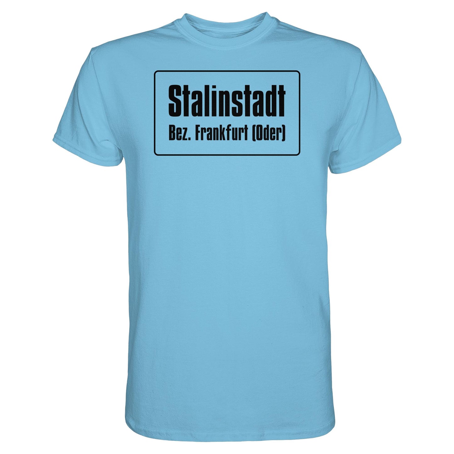 DDR Ostalgie Shirt Unisex • STALINSTADT - EISENHÜTTENKOMBINAT OST EKO (ORIGINAL-SCHILD)