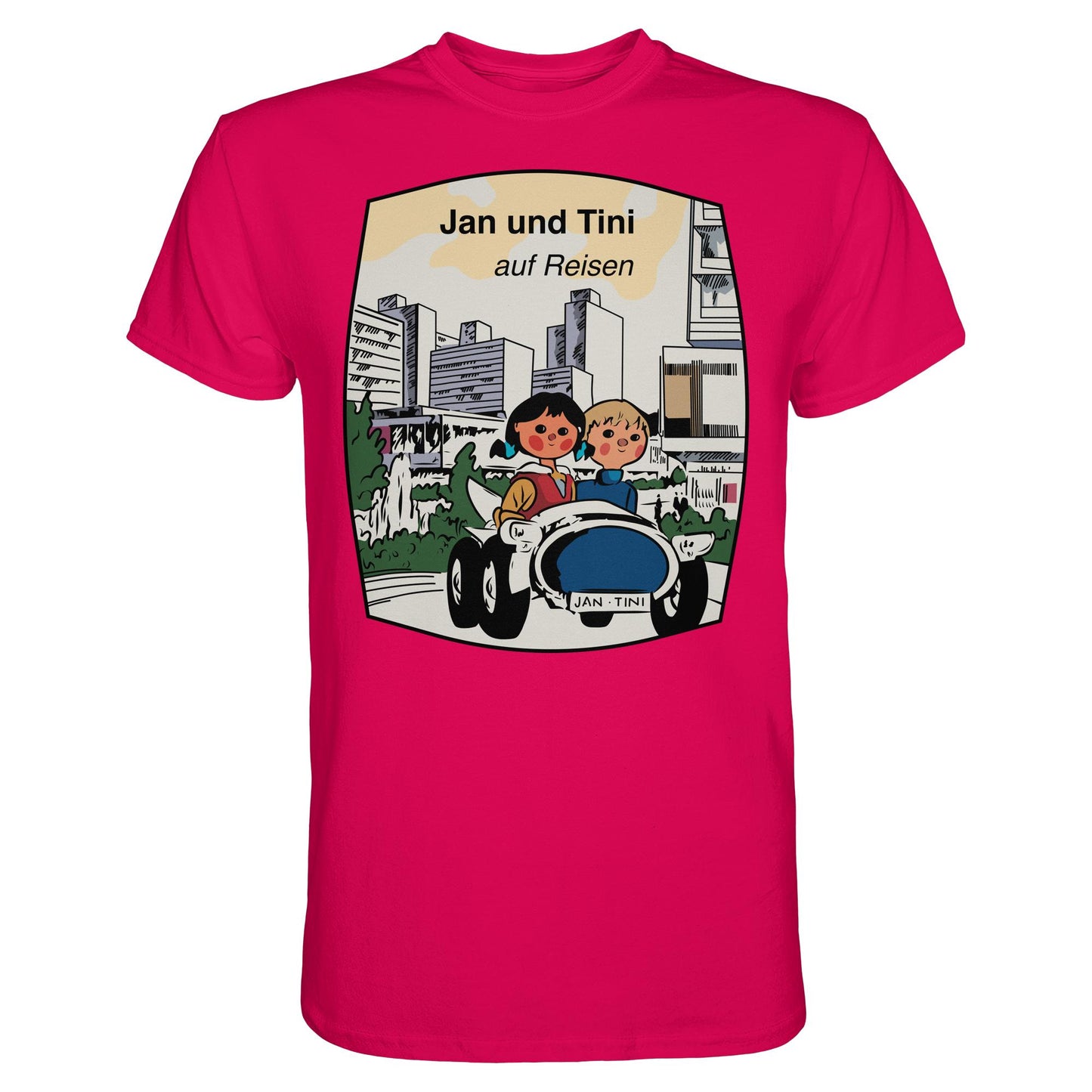 DDR Ostalgie Shirt Unisex • JAN UND TINI AUF REISEN (ORIGINAL QUARTETT)