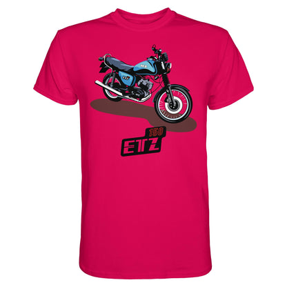 DDR Ostalgie Shirt Unisex • MZ ETZ 150 BLAU (ORIGINAL DDR-PLAKAT)