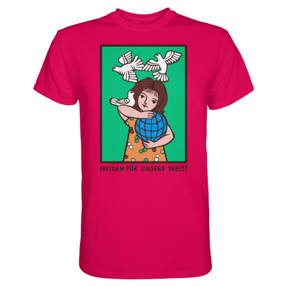 DDR Ostalgie Shirt Unisex • FRIEDEN FÜR UNSERE WELT! (DDR-ORIGINAL-PLAKAT)