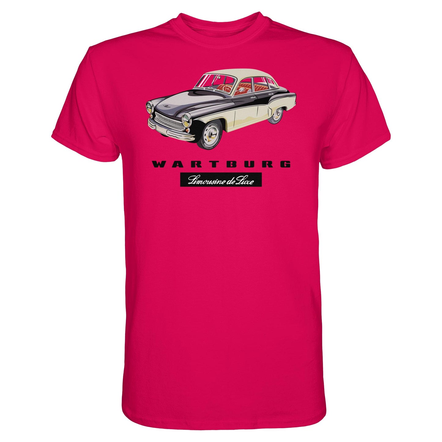 DDR Ostalgie Shirt Unisex • WARTBURG - LIMOUSINE DE LUXE (ORIGINAL WERBUNG)