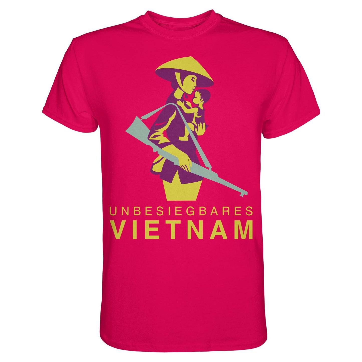 DDR Ostalgie Shirt Unisex • UNBESIEGBARES VIETNAM (DDR-BRIEFMARKE)