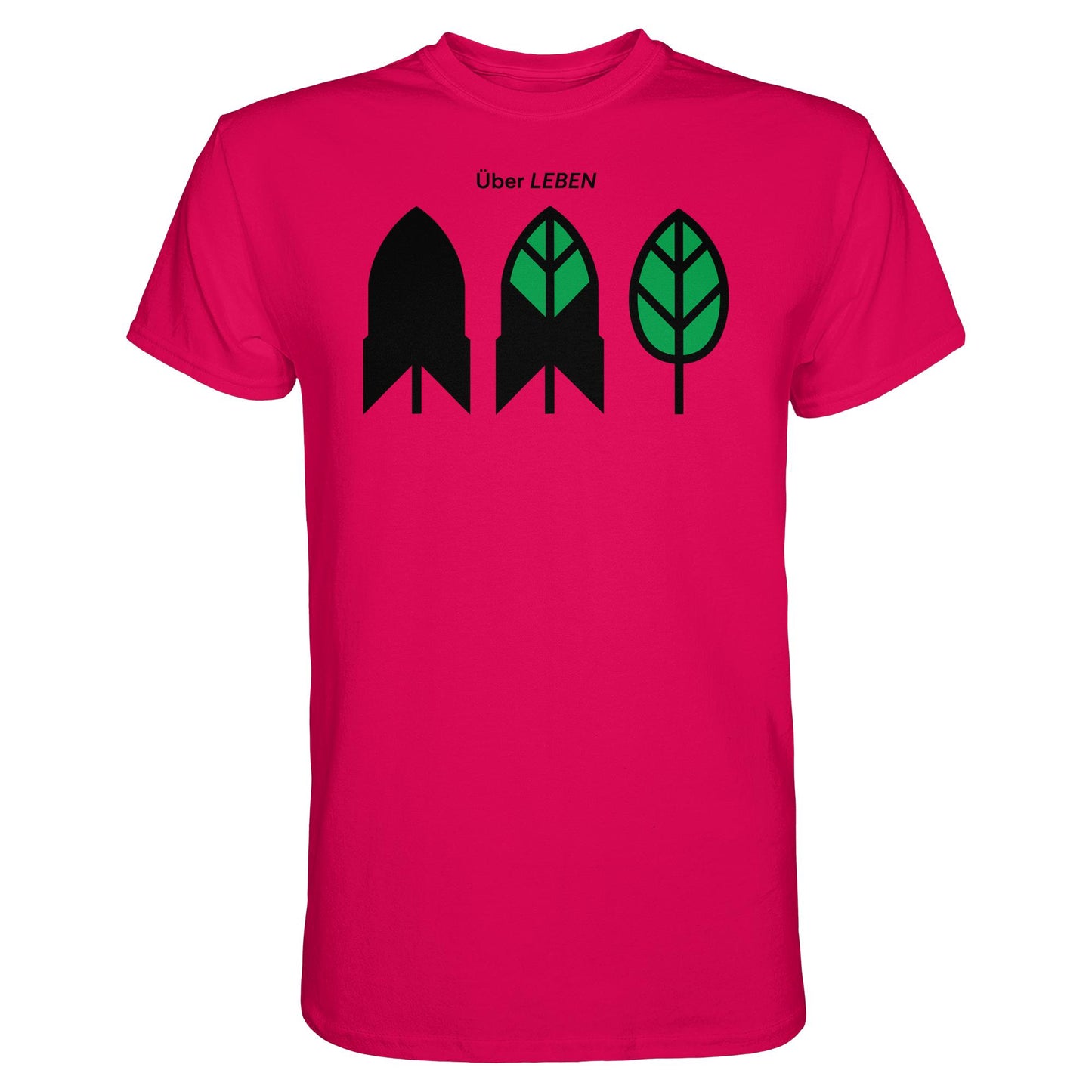 DDR Ostalgie Shirt Unisex • ÜBER LEBEN (ORIGINAL FRIEDENS-PLAKAT)