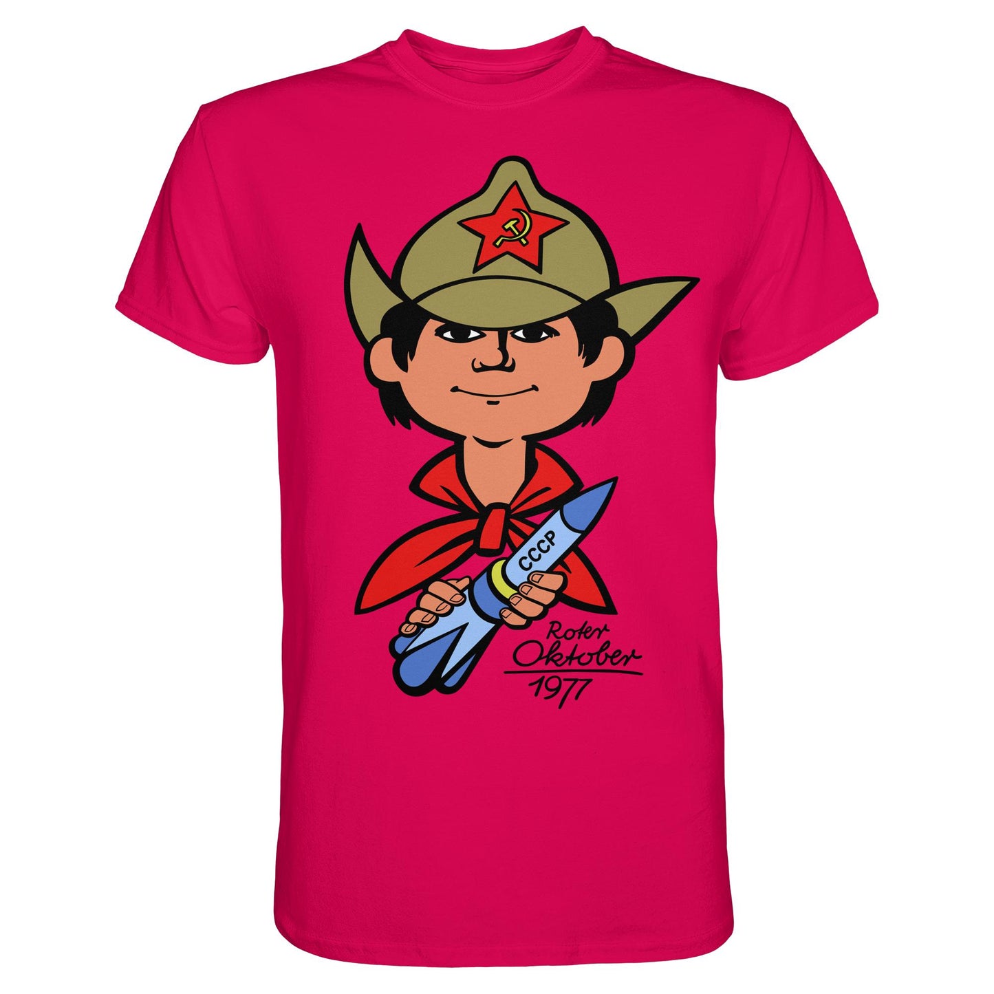 DDR Ostalgie Shirt Unisex • ROTER OKTOBER 1917 (ORIGINAL NICKI-MOTIV)
