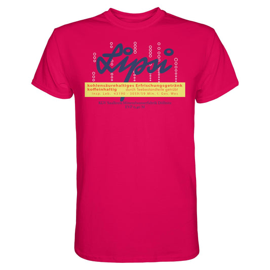 DDR Ostalgie Shirt Unisex • LIPSI ERFRISCHUNGSGETRÄNK - MINERALWASSERFABRIK DÖLLNITZ