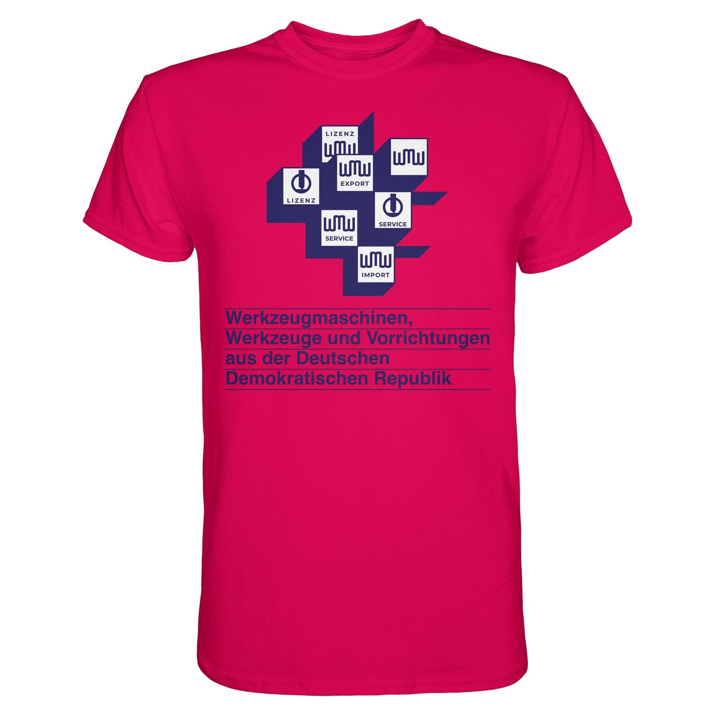 DDR Ostalgie Shirt Unisex • WMW WERKZEUGMASCHINEN DER DDR