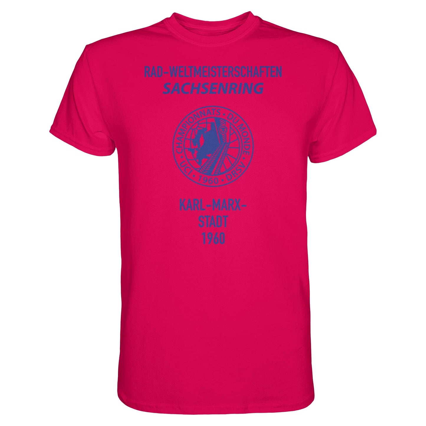 DDR Ostalgie Shirt Unisex • RADWELTMEISTERSCHAFTEN SACHSENRING, KARL-MARX-STADT 1960