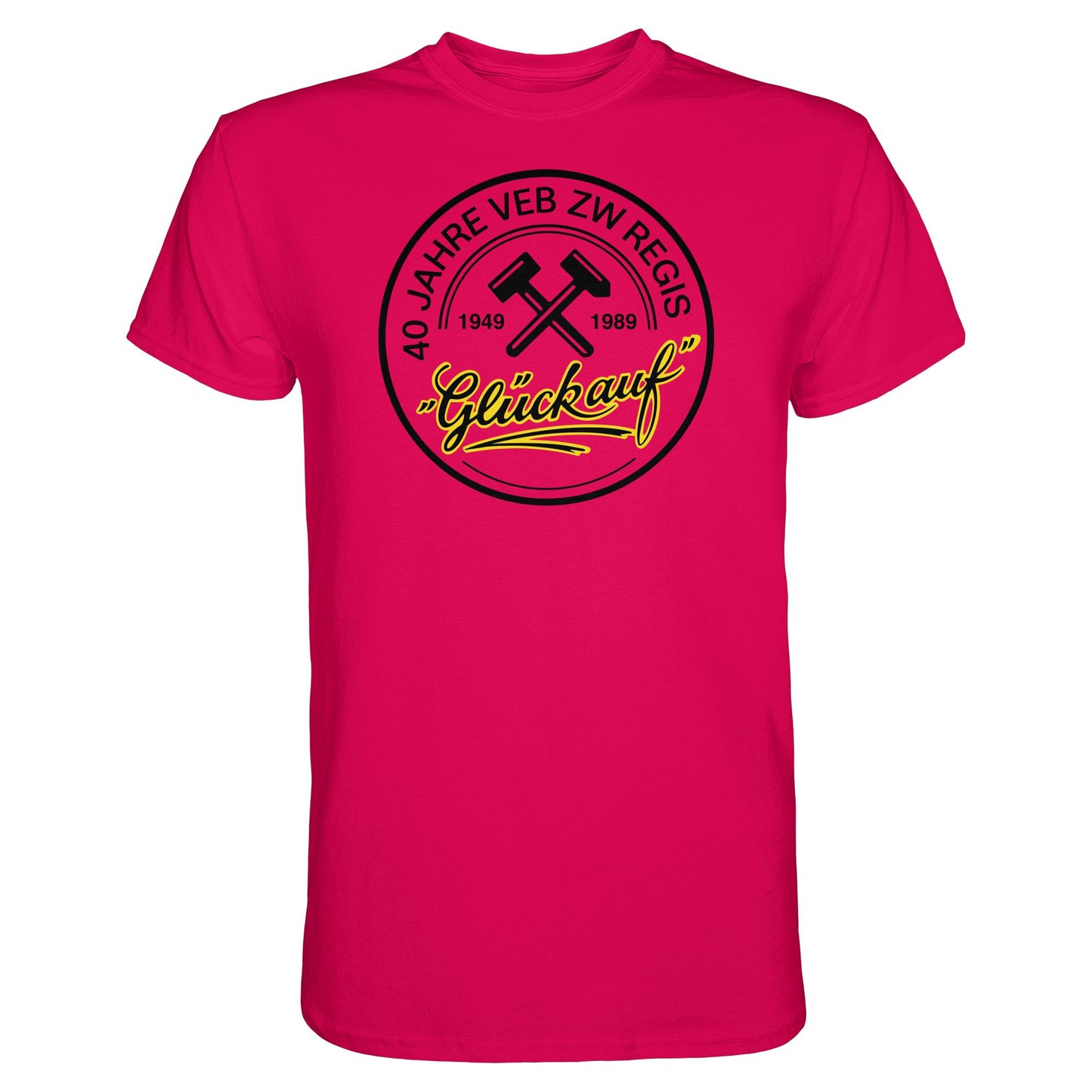 DDR Ostalgie Shirt Unisex • 40 JAHRE VEB ZW REGIS - GLÜCK AUF