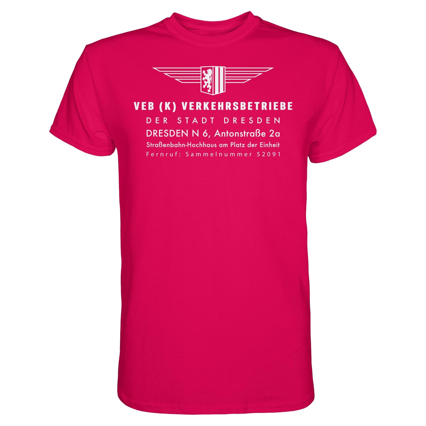 DDR Ostalgie Shirt Unisex • VEB VERKEHRSBETRIEBE DRESDEN