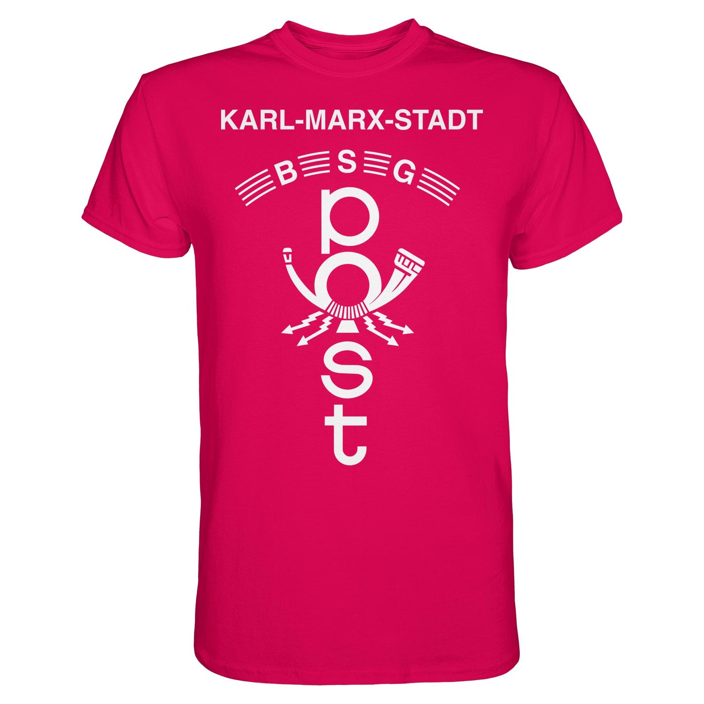 DDR Ostalgie Shirt Unisex • BSG POST KARL-MARX-STADT (ORIGINAL WIMPEL)