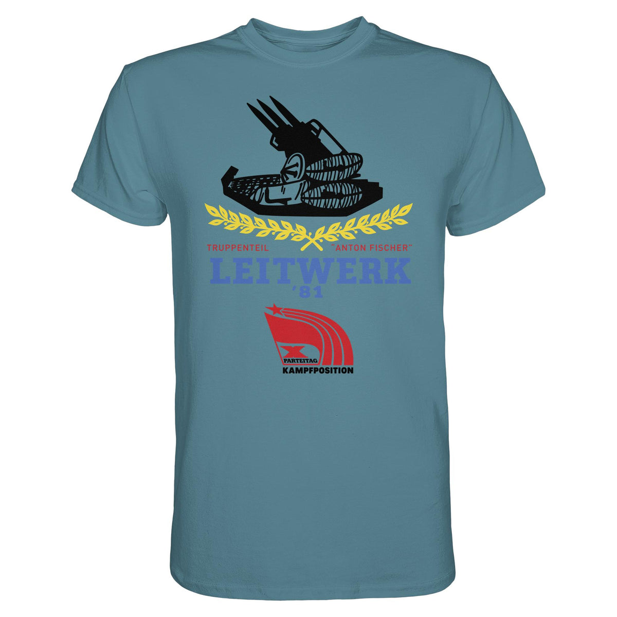 DDR Ostalgie Shirt Unisex • LEITWERK 81, TRUPPENTEIL ANTON FISCHER