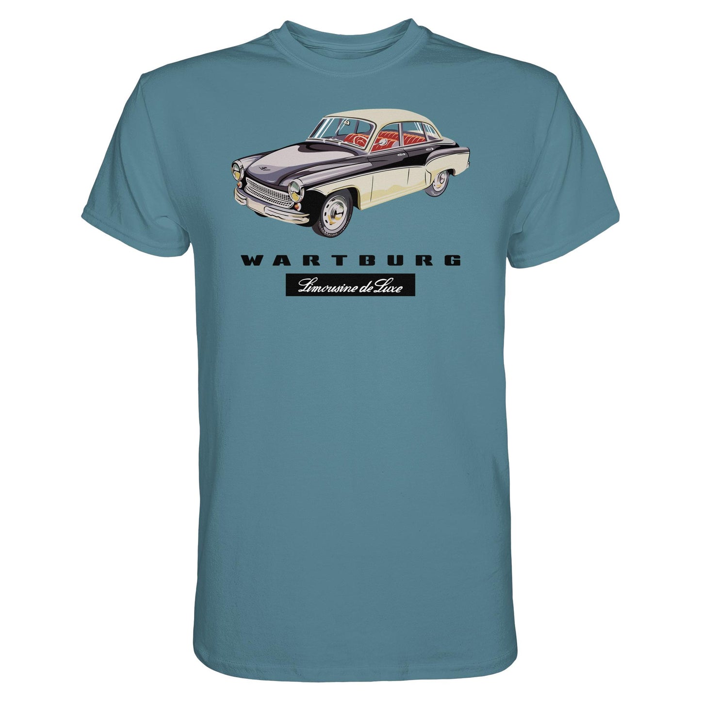 DDR Ostalgie Shirt Unisex • WARTBURG - LIMOUSINE DE LUXE (ORIGINAL WERBUNG)
