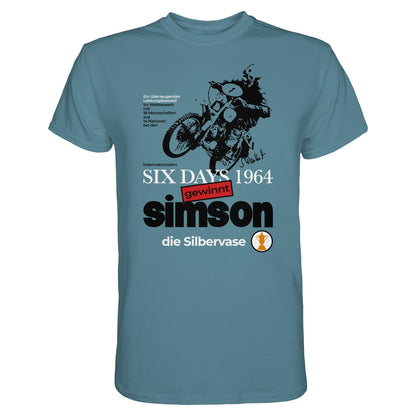 DDR Ostalgie Shirt Unisex • SIMSON GEWINNT SILBERVASE - SIX DAYS 1964
