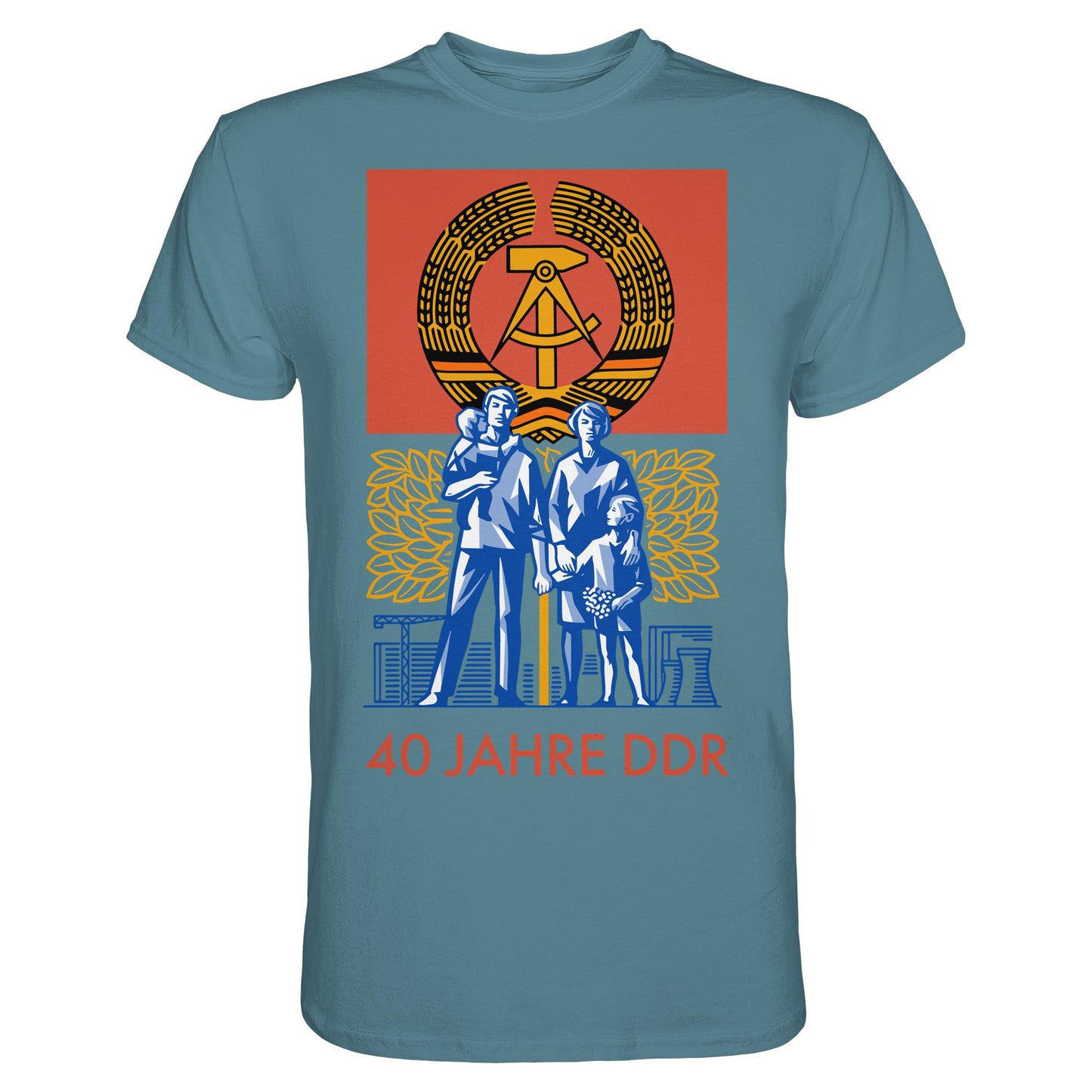 DDR Ostalgie Shirt Unisex • 40 JAHRE DDR (BRIEFMARKE)