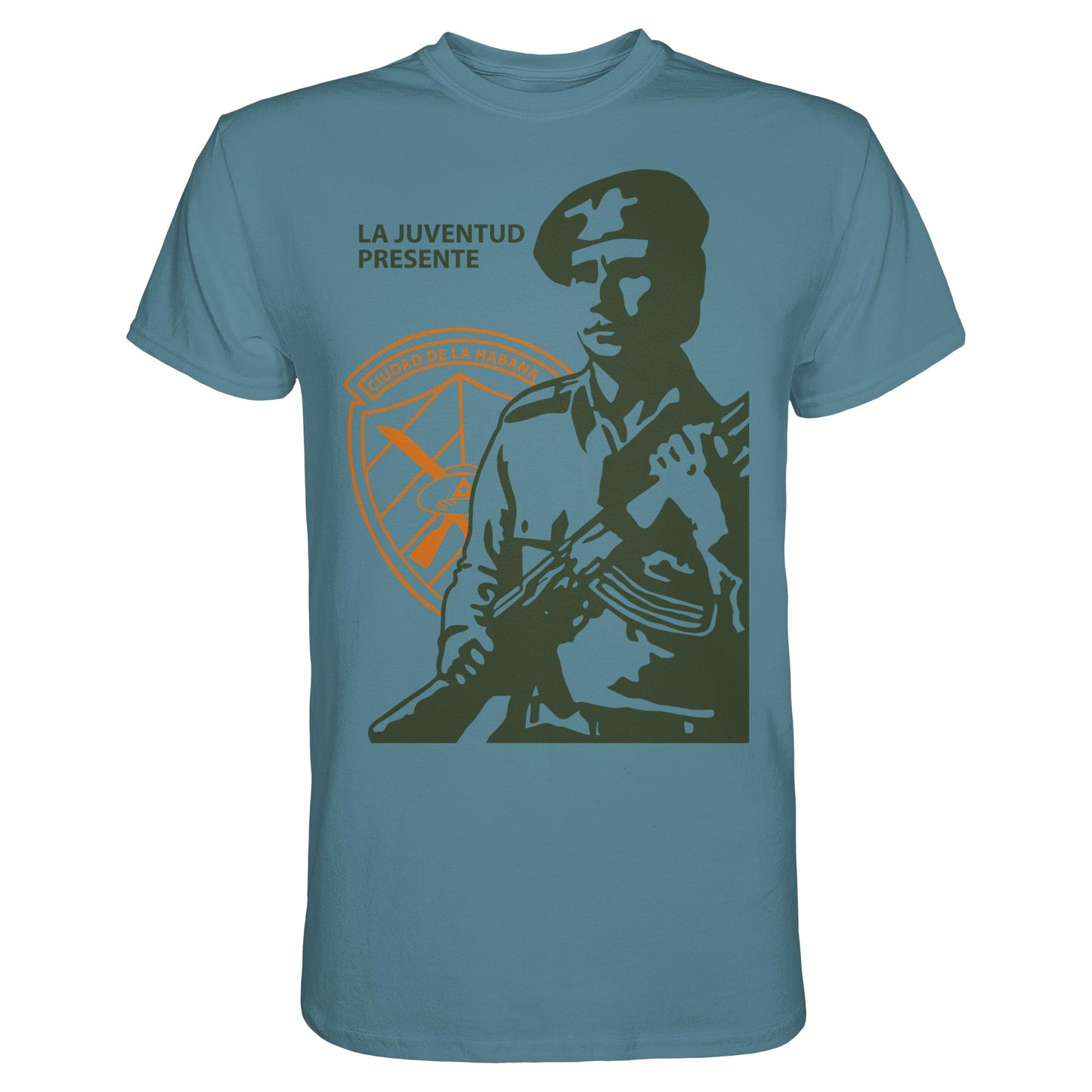 DDR Ostalgie Shirt Unisex • LA JUVENTUD PRESENTE CIUDAD DE LA HABANA (DIE JUGEND HAVANNAS IST AKTIV)