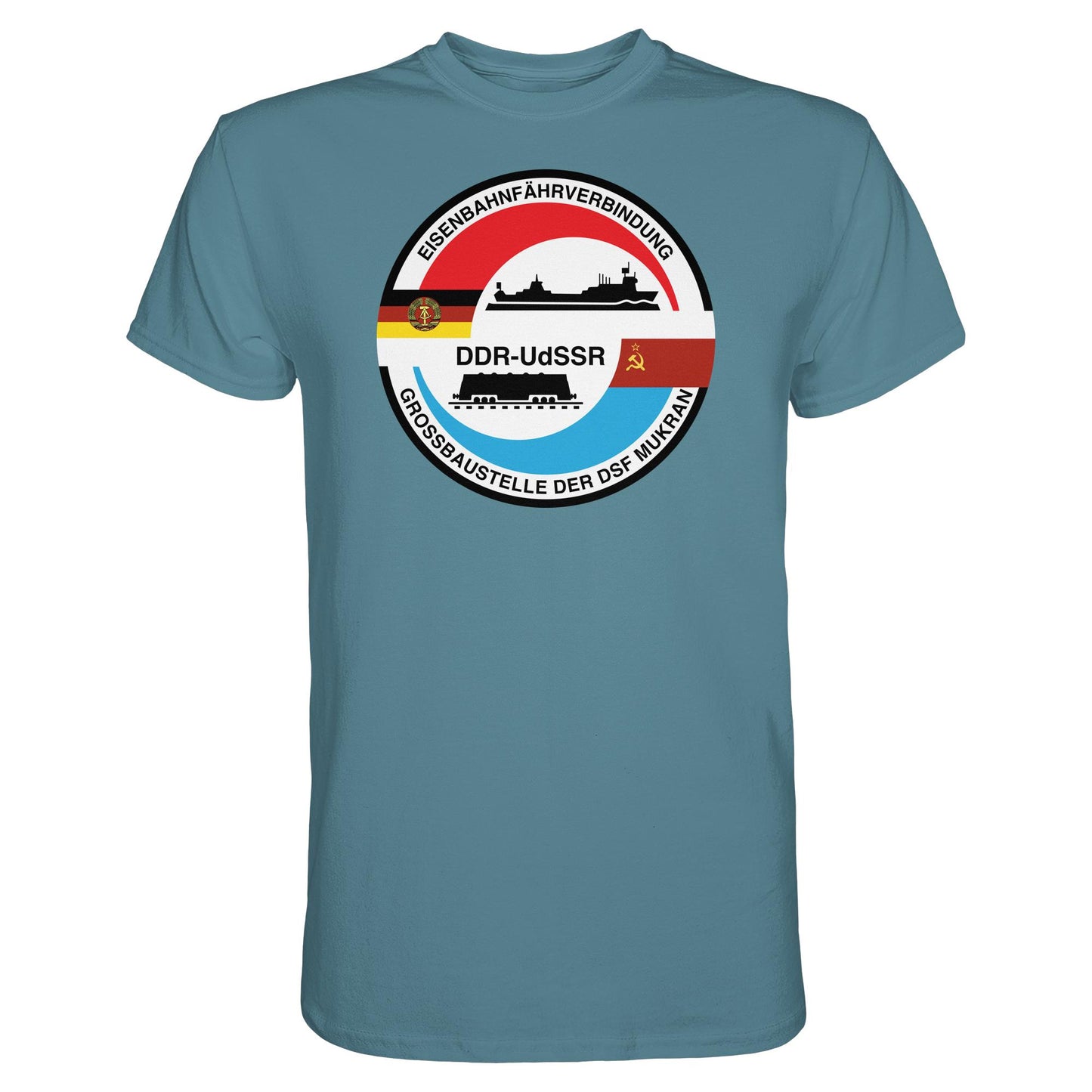 DDR Ostalgie Shirt Unisex • GROSSBAUSTELLE DER DSF MUKRAN