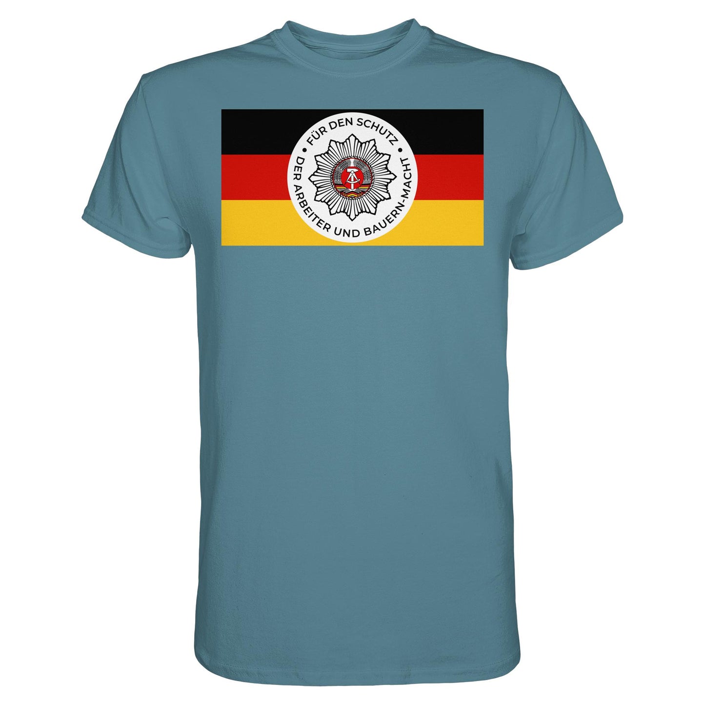 DDR Ostalgie Shirt Unisex • NVA - FÜR DEN SCHUTZ DER ARBEITER- UND BAUERNMACHT (ORIGINAL BANDEROLE)