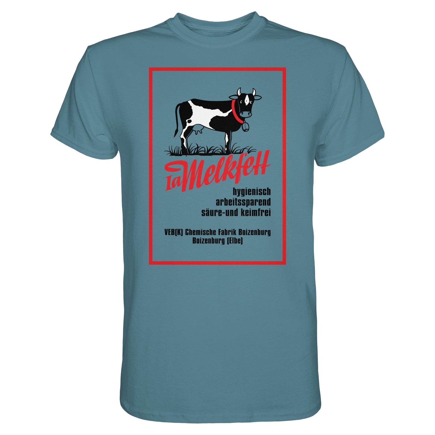 DDR Ostalgie Shirt Unisex • 1A MELKFETT - VEB BOIZENBURG