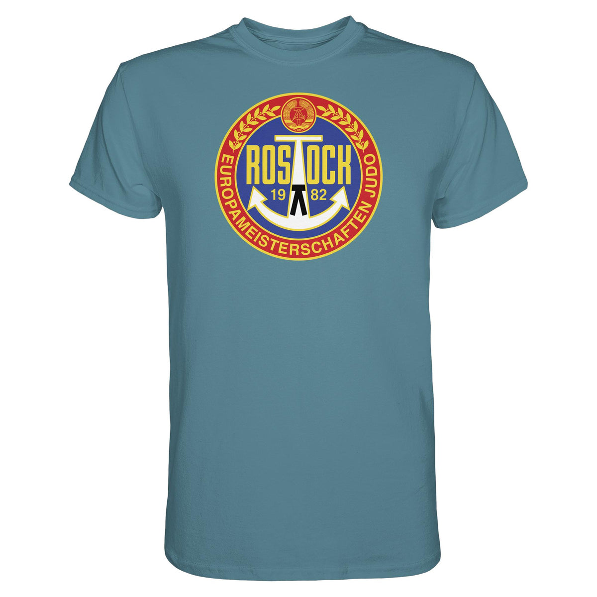 DDR Ostalgie Shirt Unisex • EUROPAMEISTERSCHAFTEN IM JUDO - ROSTOCK 1982
