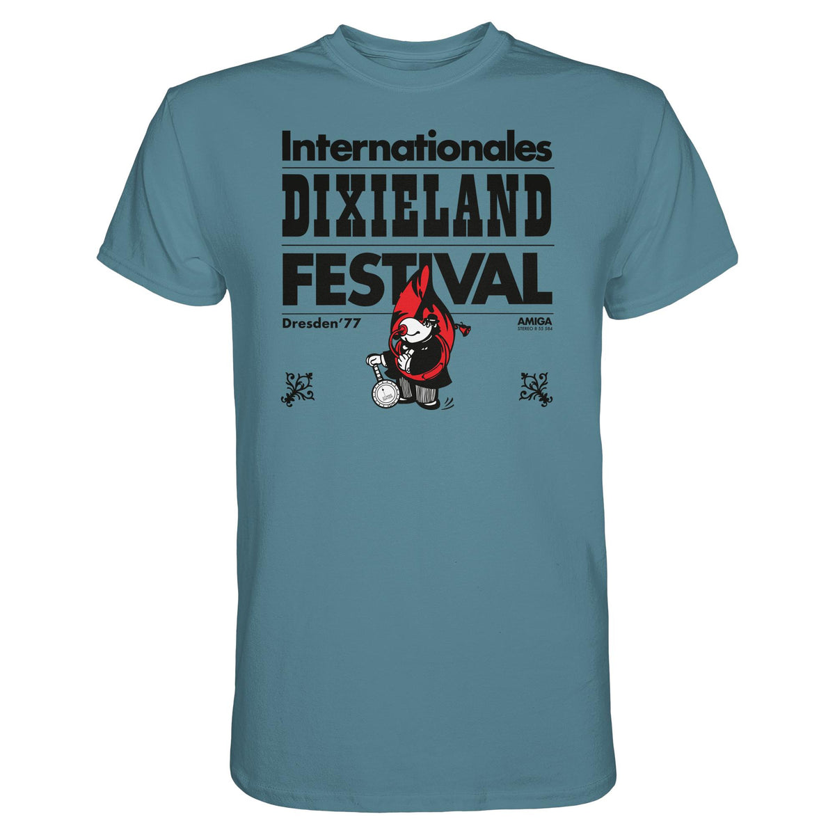 DDR Ostalgie Shirt Unisex • INTERNATIONALES DIXIELAND FESTIVAL DRESDEN 1977