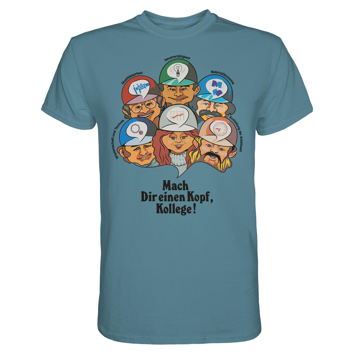 DDR Ostalgie Shirt Unisex • MACH DIR EINEN KOPF, KOLLEGE
