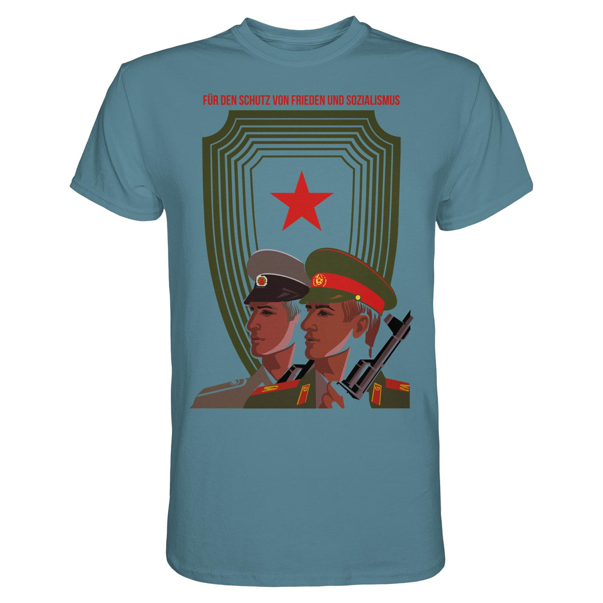 DDR Ostalgie Shirt Unisex • NVA UND CA - FÜR DEN SCHUTZ VON FRIEDEN